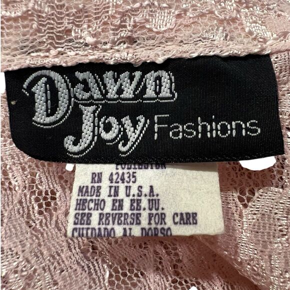 Lace Maxi Dress Vintage Long Sleeve Size 5 Blush Pink Coquette Formal Wear ✨ - Picture 3 of 16